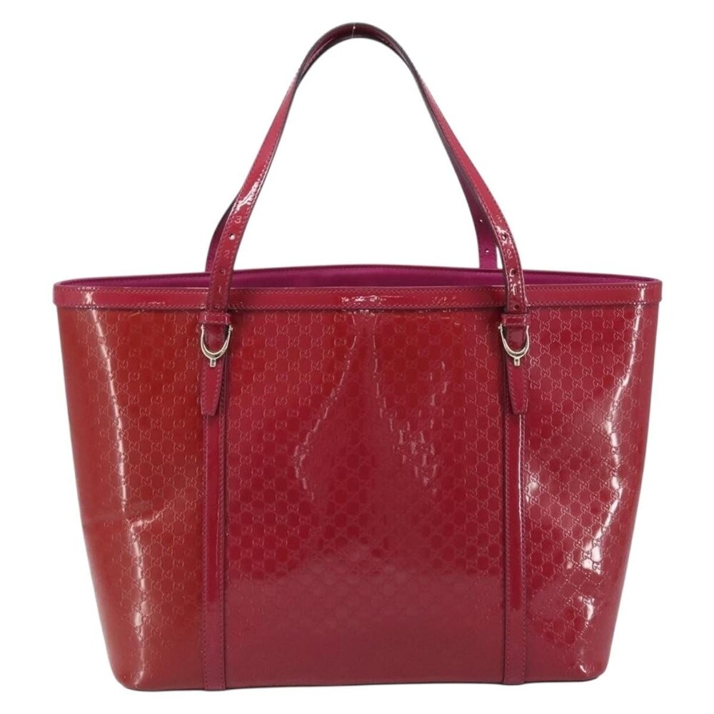 Gucci Micro GG Canvas Tote Bag Red